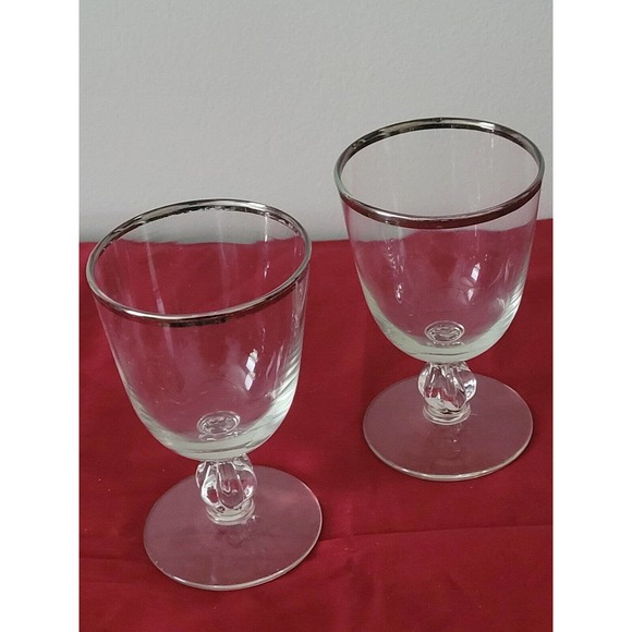 Libbey Dining Vintage Libbey Glass Water Glasses 3035 Set Of 2